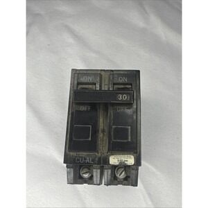 GE 2 pole 30A Circuit Breaker puish in